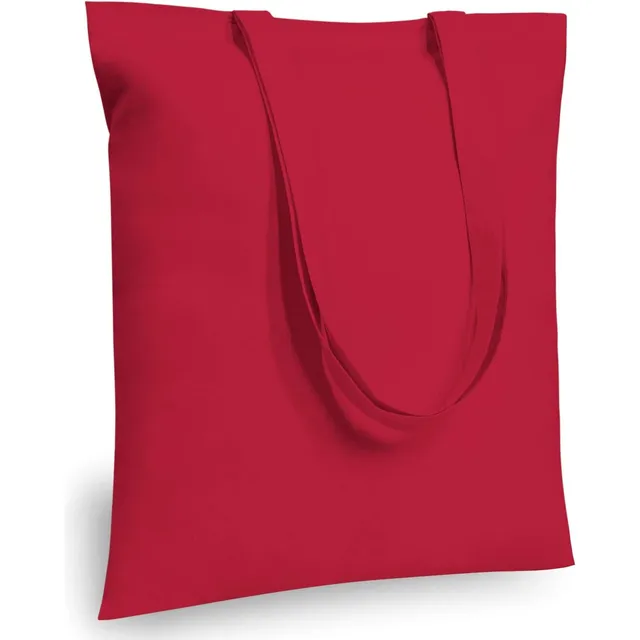 Bolsas De Tela Roja Reutilizables, 40x38cm, Para Compras