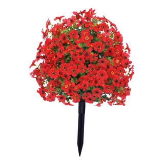Artificial Violet Flower Garden Estaca Con Accesorios De Artificial Violet Flower Garden Estaca Con Accesorios De