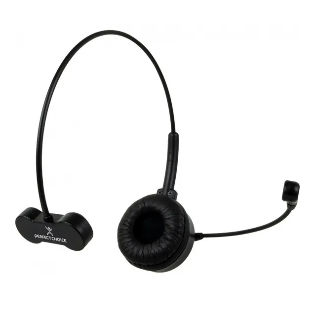 Diadema Perfect Choice con Microfono Flexible Inalambrico Color Negro PC-116899
