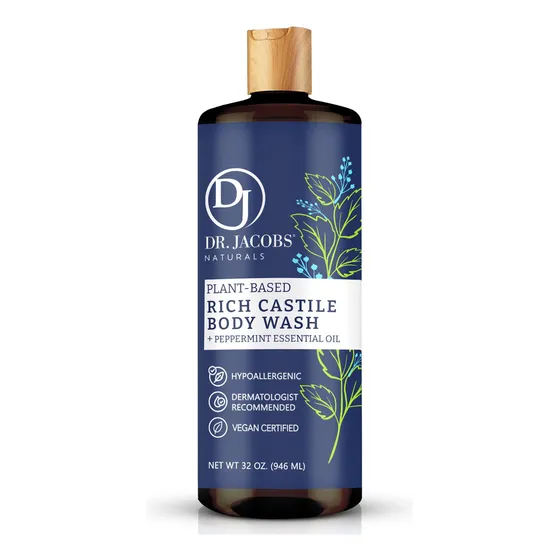 Gel De Baño Dr. Jacobs Naturals Castile Peppermint 960ml