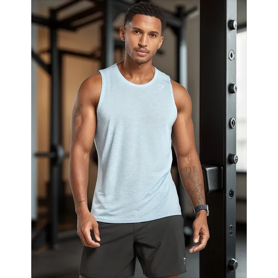Camiseta Franelilla Gymshark Hombre Manga Corta
