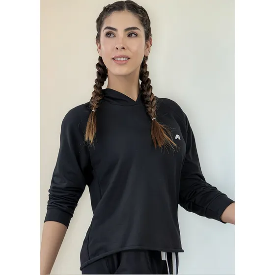 Buzo Mujer Negro Fi 89858