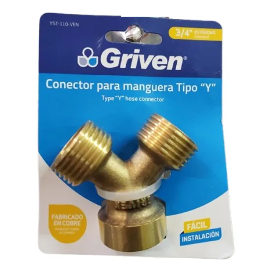 Conector Tipo Y De Bronce Para Lavadora