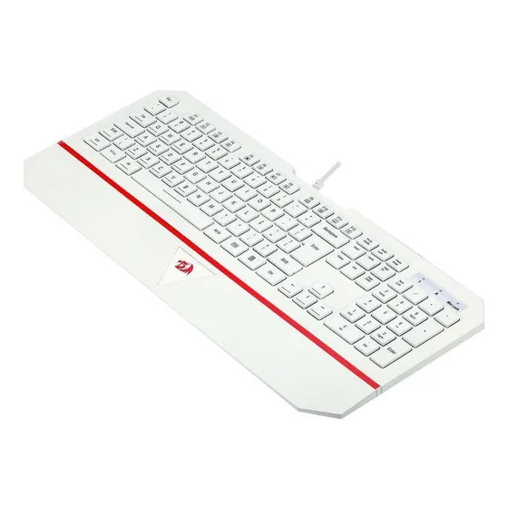 Teclado Gamer Membrana Redragon Karura 2 Lunar White K502w-n Cor de teclado Branco