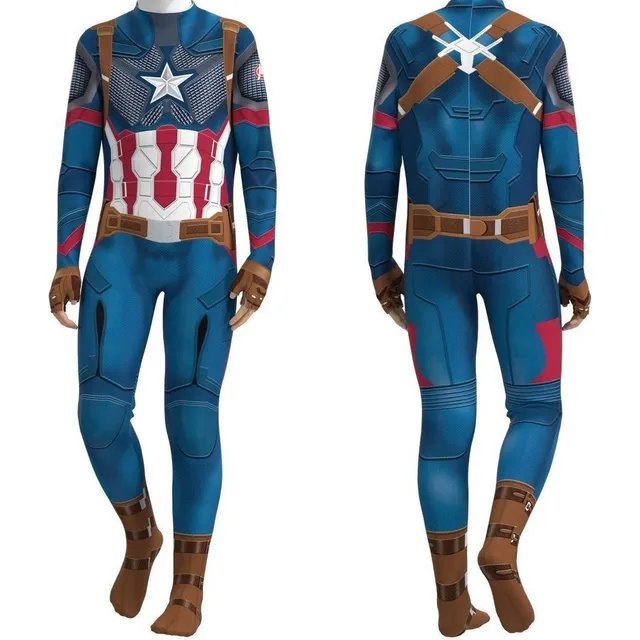Capitán América Trajes De Cosplay, Mamelucos Adultos Y Niños