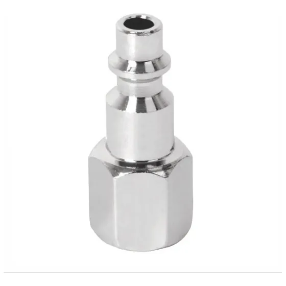 Conector Rápido De Acero Cromado Hembra 1/4'' Npt Paq 4 Pzs