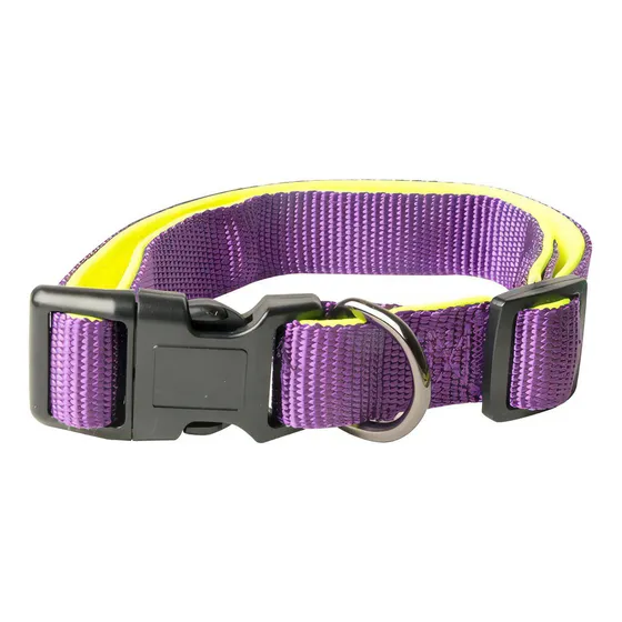 Collar Perro Grande Acolchonado Premium Rascals Tamaño Del Collar L Nombre Del Diseño Neoprene - Sbr Color Violeta