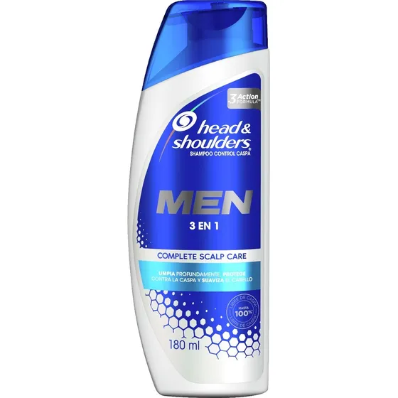 Shampoo Head & Shoulders Men Control De Caspa 3 En 1 - 180ml
