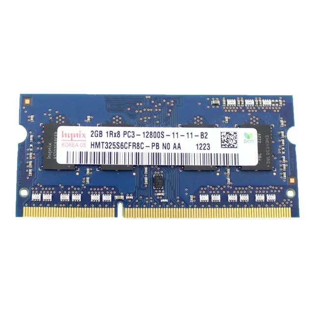 Memoria Ram Hynix 2gb 1rx8 Pc3-12800s 11-12-b2 Ddr3 Sodimm