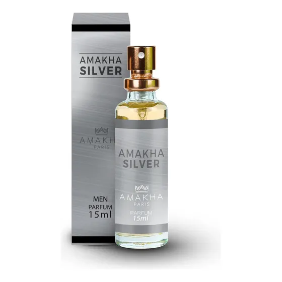 Deo Colônia Masculino Silver 15ml - Amakha Paris