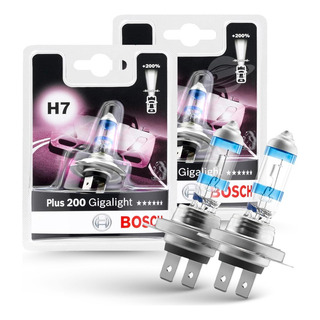 Par De Lampadas Bosch H7 Giga Light Plus 200 200% + Luz Par De Lampadas Bosch H7 Giga Light Plus 200 200% + Luz