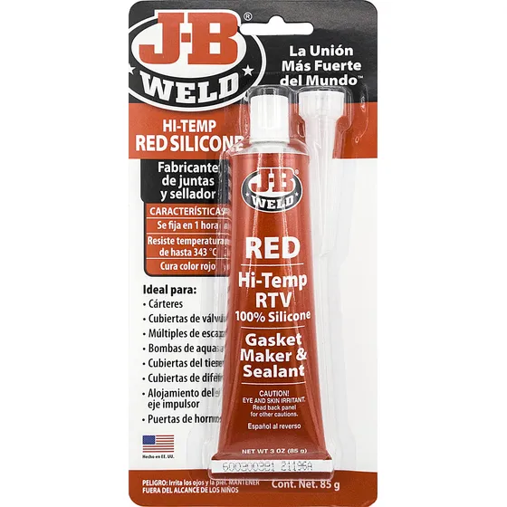Formador De Juntas Rtv 85g J-b Weld Silicón Rojo Fija 1hr