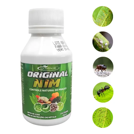 Óleo De Neem Puro 100ml  Quimiagri Natural Anti Pragas