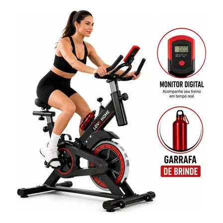 Bicicleta Ergométrica Inércia 6kg Spinning Profissional Indoor Ajustável Treino Casa
