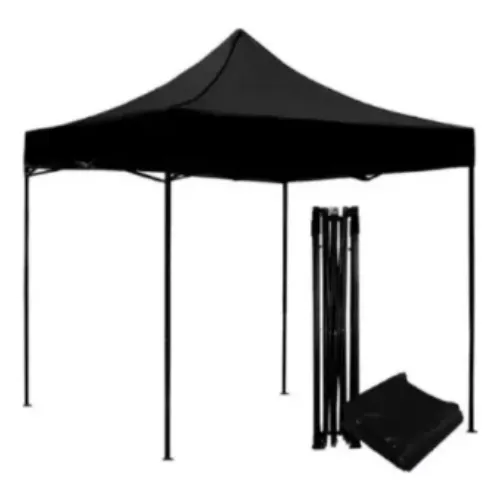 Toldo Plegable De 3x3 De Color Negro