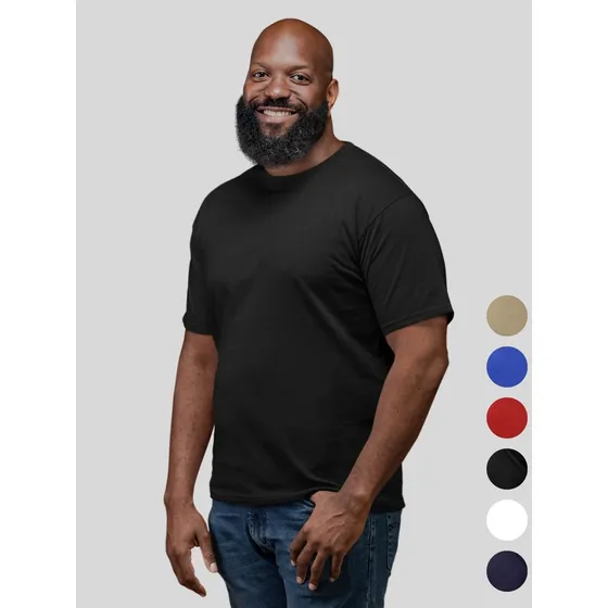 Camiseta Básica Masculina Plus Size Lisa Premium