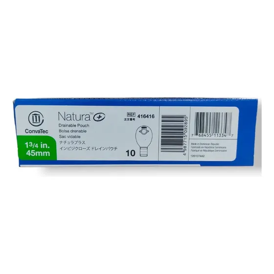 10 Bolsa Colostomia Transpa 45mm - Convatec. (416416) V/a