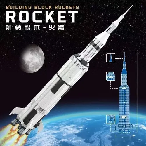 92176 Foguete E Espaçonave Apollo Saturn V Da Nasa | Parcelamento