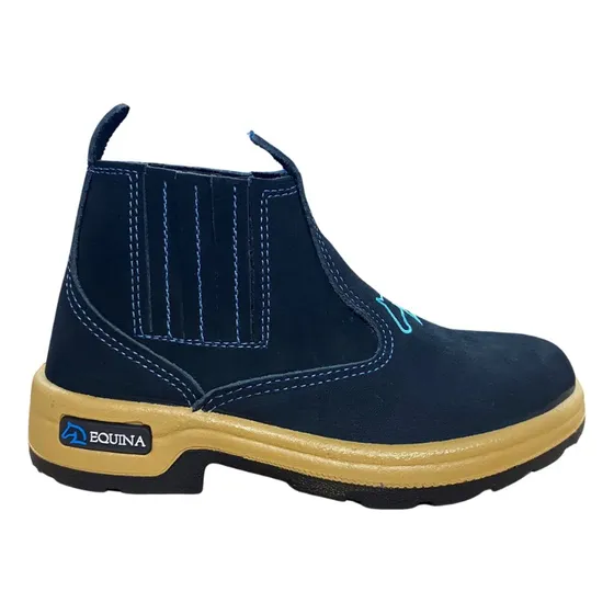 Bota Calzado Equina Simil Cuero Impermeable Modelo Agrícola