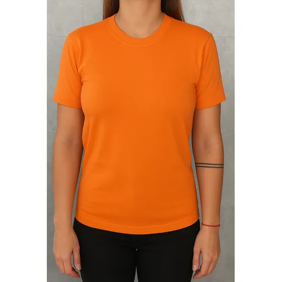 Remera Lisa Mujer Algodon Cardado Moda Manga Corta 