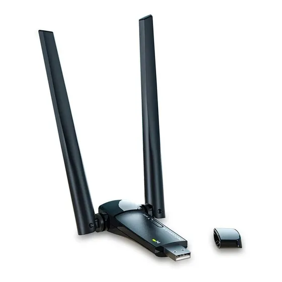 Adaptador Usb Wifi Con 2 Antena 5dbi Net-core 300mbps