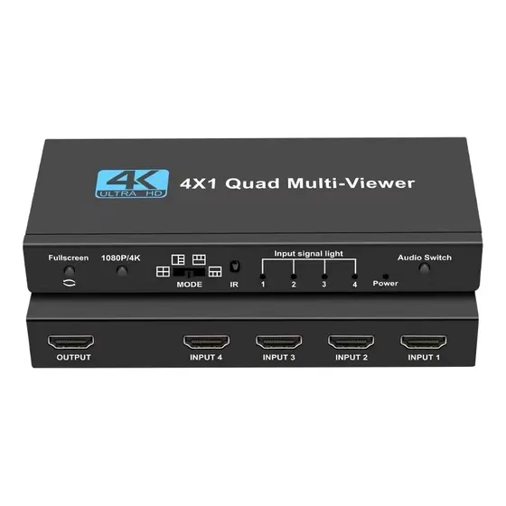 Multiview 4 Fontes Hdmi Em 1 Monitor Full Hd 4k