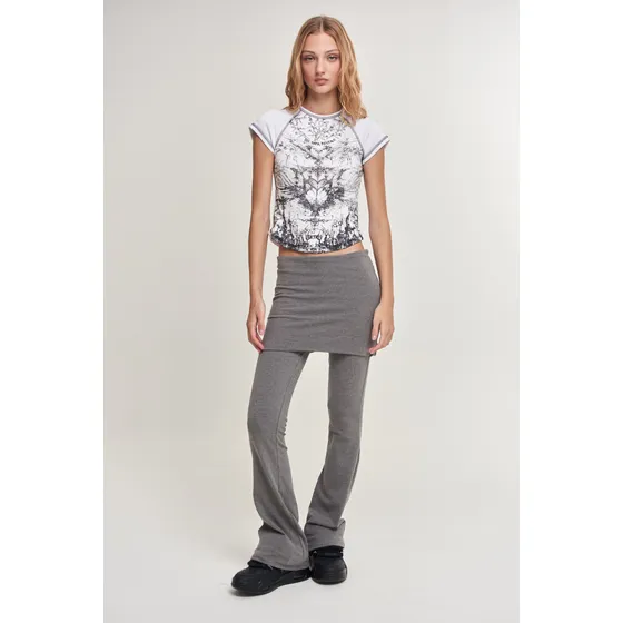 Falda Pantalon Plain De Algodon Mujer 47 Street