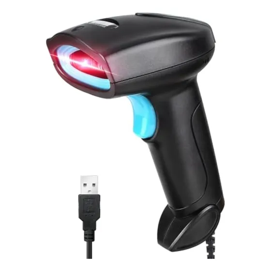 Escáner De Código De Barras Usb 1d Con Cable Ccd