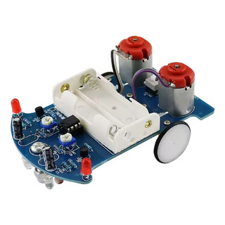 Kit Carrito Auto Robot Seguidor De Línea Negra Educativo Kit Carrito Auto Robot Seguidor De Línea Negra Educativo