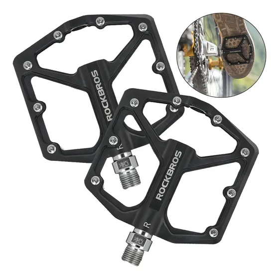 Pedal Rockbros Pro Bicicleta Agarre Grip Ciclismo Pedales