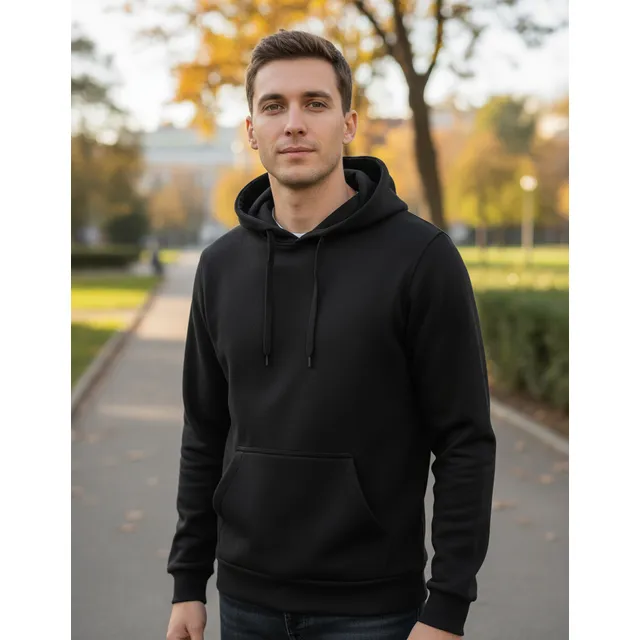 Moletom Unissex Capuz Blusa De Frio Algodão Canguru Casaco