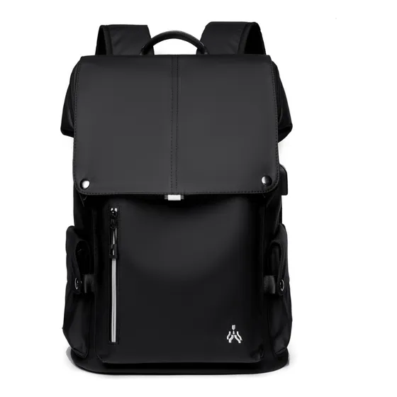 Mochila Feminina Executiva Anti Roubo Impermeável Leve Fashion Casual Resistente Moderna Para Notebook Macbook Viagem Elaccent Cor Preto