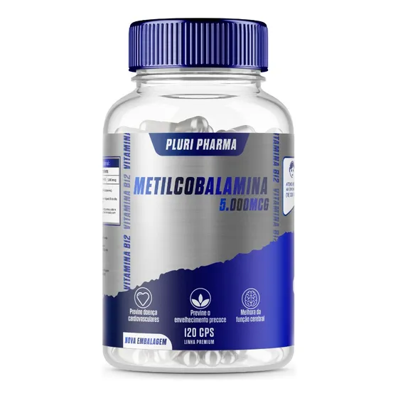Metilcobalamina 5.000mcg 120 Cápsulas