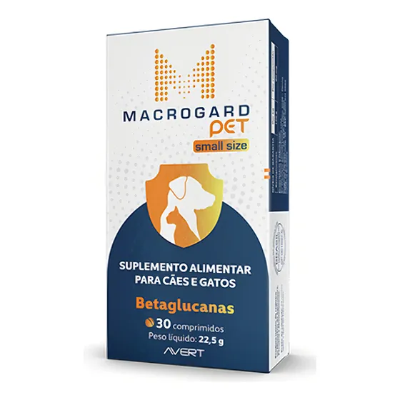 Macrogard Pet Small Size  Avert Betaglucanas 30 Comprimidos