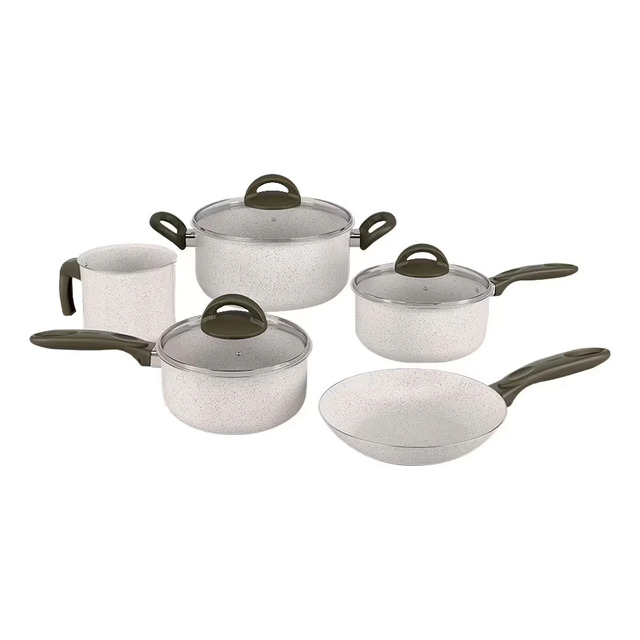 Jogo Panelas Brinox Ceramic Life Suprema Vanilla Kit 5 Peças Jogo Panelas Brinox Ceramic Life Suprema Vanilla Kit 5 Peças