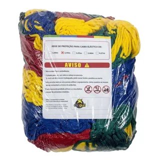 Rede De Proteção Colorida Para Cama Elåstica De 2,44/2,50 M Rede De Proteção Colorida Para Cama Elåstica De 2,44/2,50 M