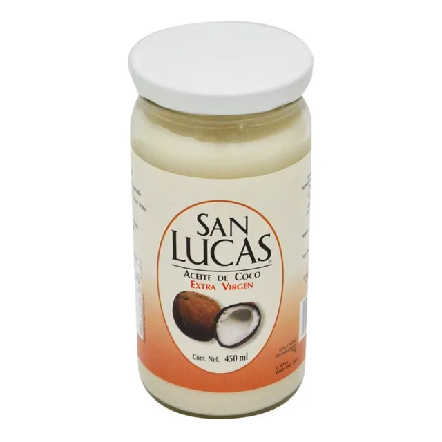 Aceite De Coco Organico Extra Virgen San Lucas 450 Ml