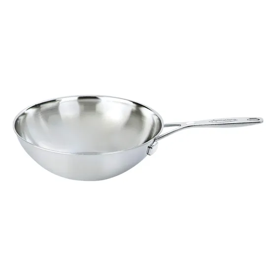 Demeyere Wok Fondo Plano Acero Inoxidable 5 Capa Cuarto