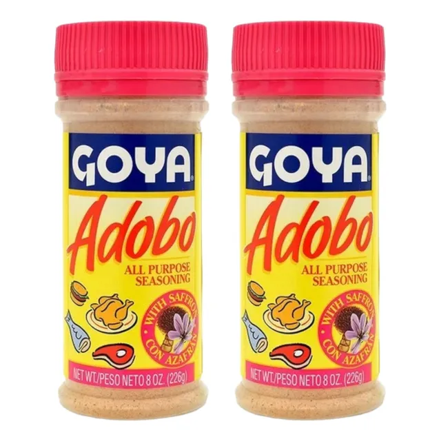 2 Sazonadores Adobo Con Azafrán Goya 226g All Purpose