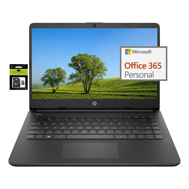 Laptop Hp 14 15.6'' Intel Celeron 16gb 64gb -negro