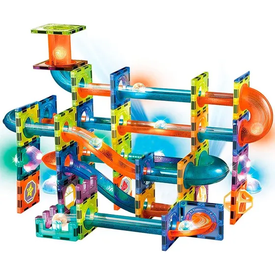 Bloques Magnéticos 111 Pcs Con Luz Juguete Juego Construcció
