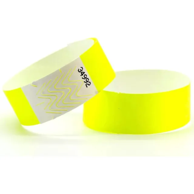 Pulsera De Seguridad Papel Precinto Identificacion Fiestas