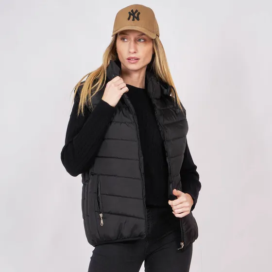 Customs Ba Chaleco Miami Mujer Grande Impermeable Capucha