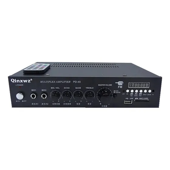 Amplificador Hilo Musical 70/100v 100w Usb/sd/fm/bt Mivic's