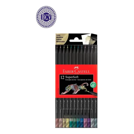 Colores Faber Castell Supersoft Metalizados Caja X 12