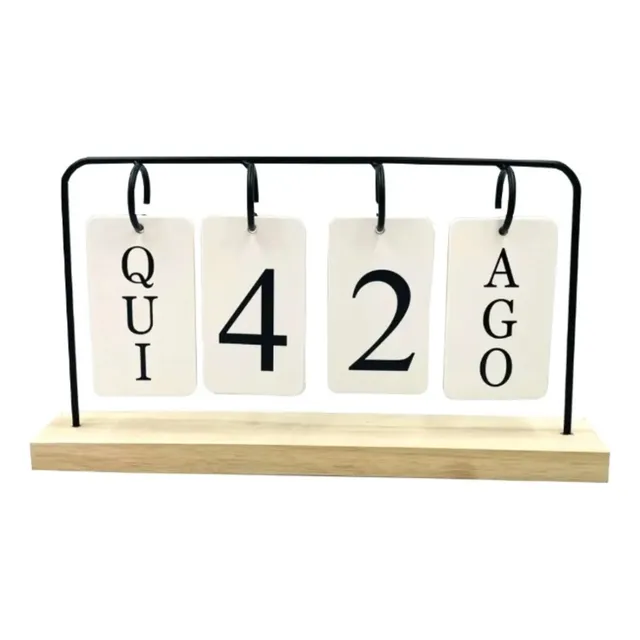 Calendario de escritorio permanente en gancho Fwb Decor