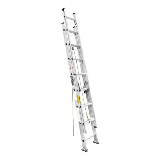 Escalera Extensible 16 Pasos Capacidad 150 Kg Truper ESE-16 Color Plateado
