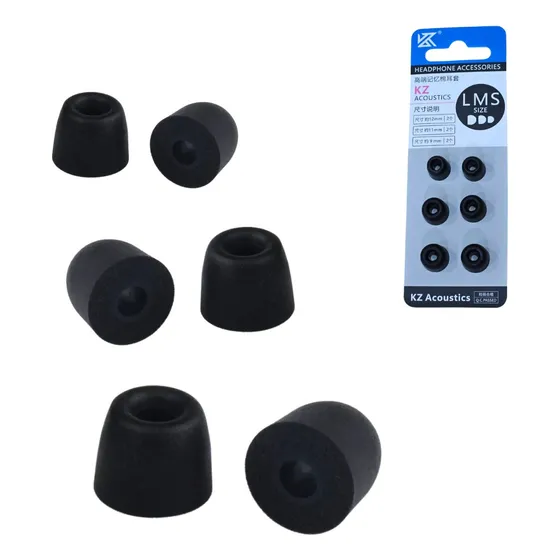 Borrachinha Para Fone Ouvido De Espuma De Memória Kz 3 Pares