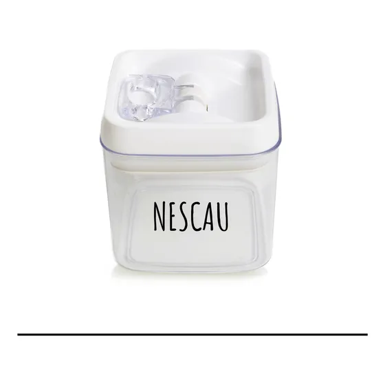Pote Hermético Crystal Quadrado Para Organizar Mantimentos