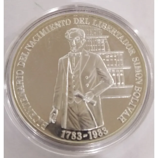 Moneda Plata Colección Bicentenario Nacimiento Simón Bolívar